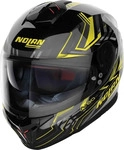 Nolan N880006810787, Nolan N80-8 Turbolence N-Com Helm Schwarz Grau Gelb male