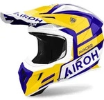 Airoh Aviator Ace 2 Sake Motocross Helm, weiss-blau-gelb, Gr&ouml;&szlig;e XS f&uuml;r M&auml;nner