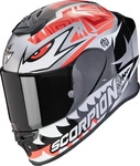 Scorpion 110-439-327-02, Scorpion EXO-R1 Evo Air Zaccone Replica Helm Schwarz Rot