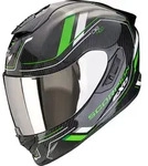 Scorpion Exo-1400 Evo 2 Carbon Air Mirage Helm, schwarz-gr&uuml;n, Gr&ouml;&szlig;e 2XL f&uuml;r