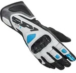 Spidi STR-6 Damen Motorradhandschuhe, schwarz-weiss-blau, Gr&ouml;&szlig;e XS