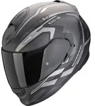Scorpion Exo-491 Kripta Helm, schwarz-silber, Gr&ouml;&szlig;e 2XL f&uuml;r M&auml;nner