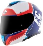 FC-Moto Novo Circuit Klapphelm, weiss-rot-blau, Gr&ouml;&szlig;e XS f&uuml;r M&auml;nner
