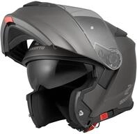 Bogotto V271 Motorrad Klapphelm, schwarz-grau, Gr&ouml;&szlig;e XS f&uuml;r M&auml;nner