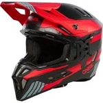 Oneal EX-SRS Hitch Motocross Helm, schwarz-grau-rot, Gr&ouml;&szlig;e XS f&uuml;r M&auml;nner