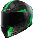 LS2 FF811 Vector II Carbon Grid Helm, gr&uuml;n, Gr&ouml;&szlig;e 2XS f&uuml;r M&auml;nner