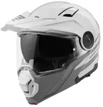 Bogotto FG-102 Duo Fiberglas Enduro Klapphelm, weiss, Gr&ouml;&szlig;e XS f&uuml;r M&auml;nner