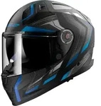 LS2 FF811 Vector II Alizer Helm, schwarz-blau, Gr&ouml;&szlig;e 2XS f&uuml;r M&auml;nner