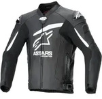 Alpinestars GP Plus R V4 Airflow perforierte Motorrad Lederjacke, schwarz-weiss,
