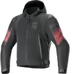 Alpinestars Zaca Air Venom wasserdichte Motorrad Texiljacke, schwarz-rot, Gr&ouml;&szlig;e L