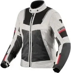 Revit Tornado 4 H2O wasserdichte Damen Motorrad Textiljacke, schwarz-silber, Gr&ouml;&szlig;e