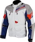 Leatt ADV DriTour 7.5 wasserdichte Motorrad-Textiljacke, grau-rot-blau, Gr&ouml;&szlig;e S