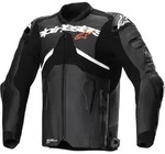 Alpinestars Atem V5 perforierte Motorrad Lederjacke, schwarz-weiss, Gr&ouml;&szlig;e 52 f&uuml;r