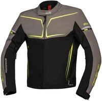 IXS TS-Pro ST+ wasserdichte Motorrad Textiljacke, schwarz-grau-gelb, Gr&ouml;&szlig;e 2XL f&uuml;r