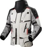 LS2 Apollo wasserdichte Motorrad Textiljacke, schwarz-grau-rot, Gr&ouml;&szlig;e S f&uuml;r