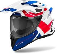 Airoh Commander 2 Reveal Motocross Helm, weiss-rot-blau, Gr&ouml;&szlig;e S f&uuml;r M&auml;nner