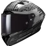 LS2 FF805 Thunder GP Polar Carbon Helm, schwarz-grau, Gr&ouml;&szlig;e M f&uuml;r M&auml;nner