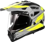 LS2 MX702 Pioneer II Namib Motocross Helm, grau-gelb, Gr&ouml;&szlig;e XL f&uuml;r M&auml;nner