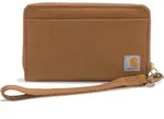 Carhartt Nylon Duck Lay-Flat Clutch Damen Portemonnaie, braun