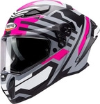 Caberg CA15013022-XS, Caberg Drift Evo II Horizon Helm Schwarz Grau Pink male