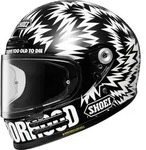 Shoei Glamster 06 Neighborhood X Death Spray Custom Helm, schwarz-weiss, Gr&ouml;&szlig;e XS
