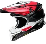 Shoei VFX-WR 06 Jammer Motocross Helm, schwarz-weiss-rot, Gr&ouml;&szlig;e XS f&uuml;r...
