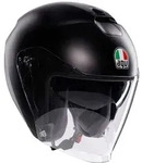 AGV Irides Mono Logo Jethelm, schwarz, Gr&ouml;&szlig;e XS f&uuml;r M&auml;nner