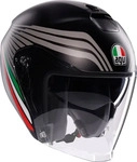 AGV 18469001-010-XXL, AGV Irides Bologna Jethelm Schwarz Grau male