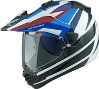 Arai 8009096002, Arai Tour-X5 Africa Twin Motocross Helm Schwarz Weiss Blau male