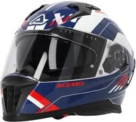 Acerbis X-Way Graphic Helm, weiss-rot-blau, Gr&ouml;&szlig;e XS f&uuml;r M&auml;nner