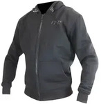 Trilobite Binder Motorrad Zip Hoodie, schwarz-grau, Gr&ouml;&szlig;e S f&uuml;r M&auml;nner