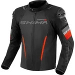 SHIMA Solid 2.0 wasserdichte Motorrad Textiljacke, schwarz-rot, Gr&ouml;&szlig;e 4XL f&uuml;r