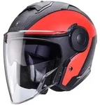 Caberg Soho Milano Jethelm, schwarz-rot, Gr&ouml;&szlig;e XS f&uuml;r M&auml;nner
