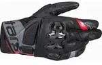 Alpinestars Belize v3 Drystar wasserdichte Motorrad Handschuhe, schwarz-grau-rot,
