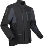 Bering Siberia wasserdichte Motorrad Textiljacke, schwarz-grau, Gr&ouml;&szlig;e 4XL f&uuml;r