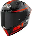 Suomy S1-XR GP Carbon Hypersonic E06 Helm, schwarz-rot, Gr&ouml;&szlig;e XS f&uuml;r M&auml;nner