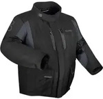 Bering Siberia King Size wasserdichte Motorrad Textiljacke, schwarz-grau, Gr&ouml;&szlig;e 4XL