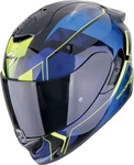 Scorpion 140-486-66-07, Scorpion EXO-1400 Evo II Air Intensio Helm Schwarz Blau Gelb