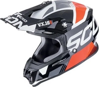 Scorpion 146-475-24-05, Scorpion VX-16 Evo Air Analog Motocross Helm Schwarz Weiss