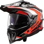 LS2 MX701 Explorer Carbon Frontier II Motocross Helm, carbon-orange, Gr&ouml;&szlig;e XS f&uuml;r