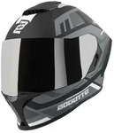 Bogotto Phantom Codex Fiberglass Helm, schwarz-grau-weiss, Gr&ouml;&szlig;e XS f&uuml;r Frauen