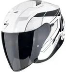 Scorpion EXO Z1 Vue Jethelm, schwarz-weiss-silber, Gr&ouml;&szlig;e 2XL f&uuml;r M&auml;nner