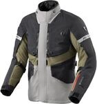 Revit Neptune 3 GTX wasserdichte Motorrad Textiljacke, schwarz-grau-gr&uuml;n, Gr&ouml;&szlig;e S