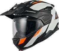 Nexx X.Lifecountry Terra Carbon Klapphelm, weiss-orange, Gr&ouml;&szlig;e XL f&uuml;r M&auml;nner