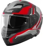 Germot GM 350 Dekor Helm, schwarz-grau-rot, Gr&ouml;&szlig;e XS f&uuml;r M&auml;nner