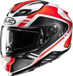 HJC F71 Tozz Helm, schwarz-weiss-orange, Gr&ouml;&szlig;e M f&uuml;r M&auml;nner