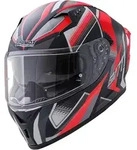 Germot GM 711 Dekor Helm, schwarz-rot, Gr&ouml;&szlig;e XS f&uuml;r M&auml;nner