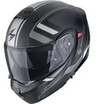 Scorpion EXO-930 Evo Ardens Klapphelm, schwarz-silber, Gr&ouml;&szlig;e XS 54 55 f&uuml;r M&auml;nner