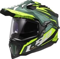 LS2 MX701 Explorer Spire Motocross Helm, gr&uuml;n-gelb, Gr&ouml;&szlig;e XS f&uuml;r M&auml;nner