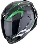 Scorpion Exo-491 Kripta Helm, schwarz-weiss-gr&uuml;n, Gr&ouml;&szlig;e 2XL f&uuml;r M&auml;nner